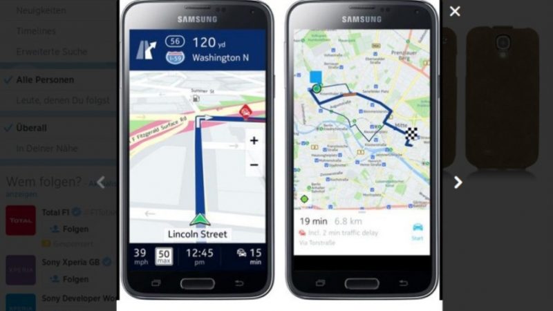 Samsung Galaxy Android und Tizen: Here Kartendienst exklusiv und kostenfei verfügbar