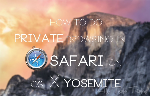 Privates Surfen unter OS X Yosemite mit Safari