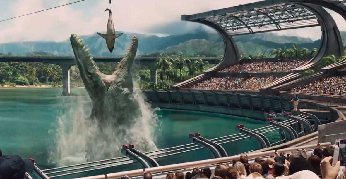 „Jurassic World“ – deutscher Trailer, Regie: Steven Spielberg nach Michael Crichton, Jurassic Park IV