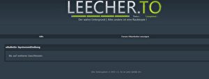 Leecher.to ist geschlossen - ohne Angabe von Gründen!