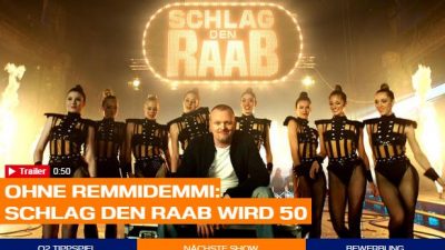 Stefan Raab im Live-Stream „Schlag den Raab“ – Nachhol-Termin am 15. November 2014, dann auch wieder online im Free TV