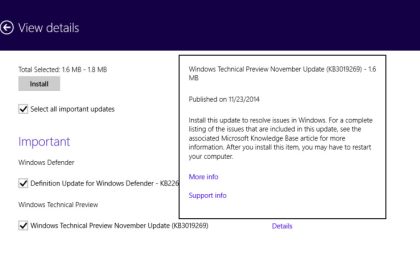 Microsoft 10 Build 9879: Patch November Update für Fast Ring Benutzer veröffentlicht