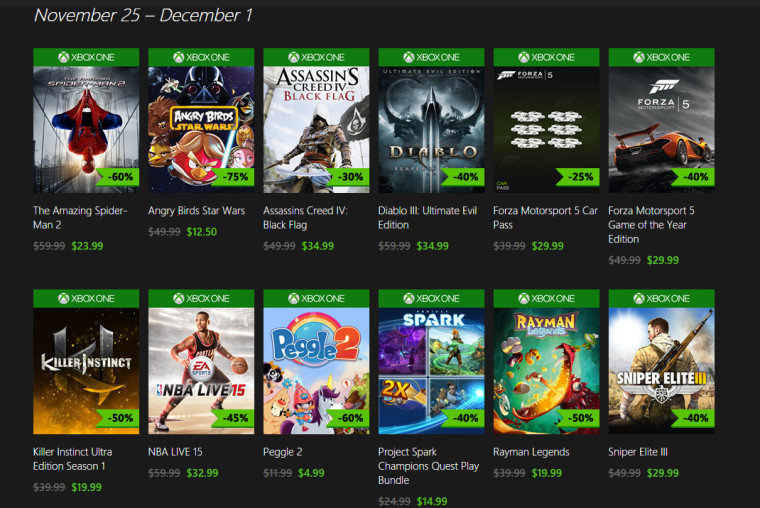 Xbox One Spiele: Microsoft gibt große Rabatte