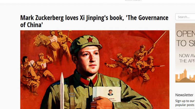 Facebook-Gründer Mark Zuckerberg: Hemmungslos, wenn´s um China geht!