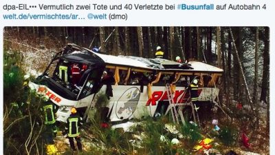 Live-Ticker zum Busunfall auf A4 bei Kirchheim im Osthessen und Verkehrsinfo: Opfer teils identifiziert