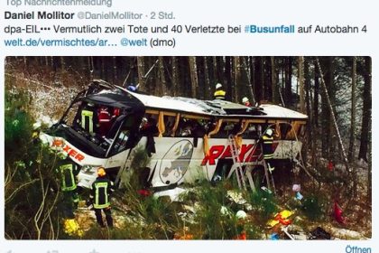 Live-Ticker zum Busunfall auf A4 bei Kirchheim im Osthessen und Verkehrsinfo: Opfer teils identifiziert