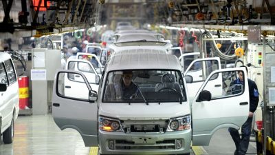 Chinas Industrie verlor 8,9 Prozent Wachstum im Jahr 2014