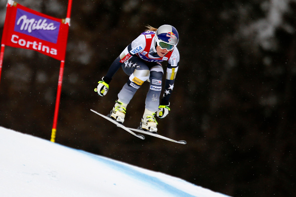 Weltcup-Sieg und Rekord für Lindsey Vonn, USA, bei der Aki Alpin Abfahrt in Cortina