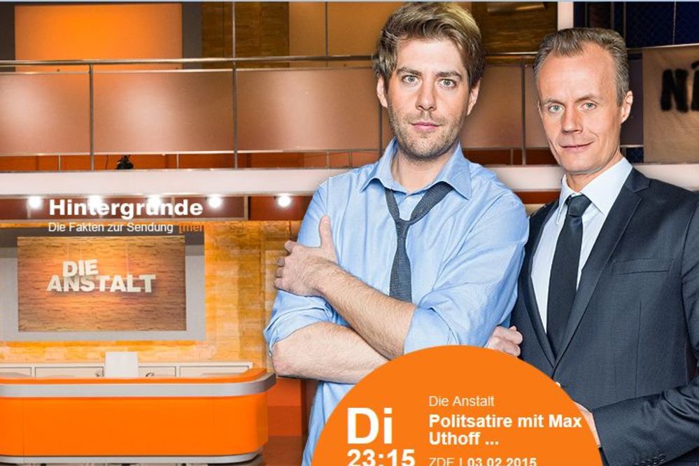 Die Anstalt im Live-Stream heute, So. 15.02. von 21:00 – 21:50 Uhr  Kabarett im 3sat mit Max Uthoff und Claus von Wagner + Free-TV + Mediathek
