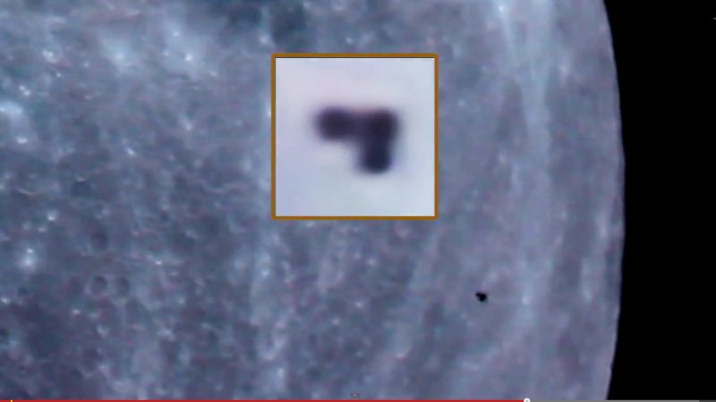 Bumerang-UFO in 1000-facher Vergrößerung vor dem Mond (+Video)