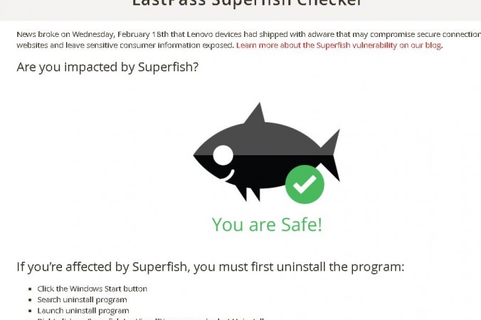 LastPass Superfish ‘Virus‘: Wie entferne ich Superfish von Lenovo Y50, Z40, Z50, G50, Yoga 2 Pro