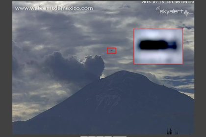 Ufo Sichtung 15.02.2015: Zigarrenförmiges Ufo nahe Mexiko Citiy auf Web-Cam zu sehen (+Video)