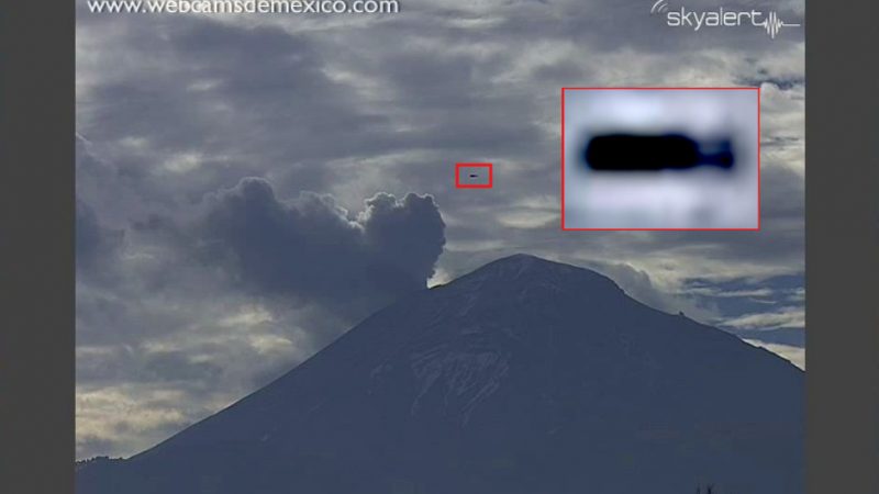 Ufo Sichtung 15.02.2015: Zigarrenförmiges Ufo nahe Mexiko Citiy auf Web-Cam zu sehen (+Video)