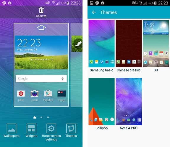 Galaxy 6 Desins, Themes, Motive: Jetzt „TouchWiz Themes“ vom Galaxy S6 herunterladen