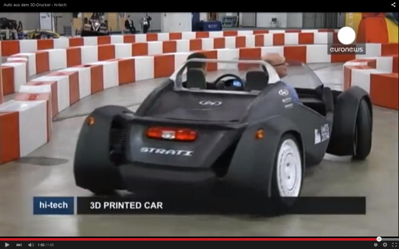 Drucken Sie sich ein Auto: 44 Stunden 3D-Druck