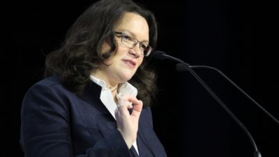 Nahles kritisiert Wirtschaftsmodell des Silicon Valley