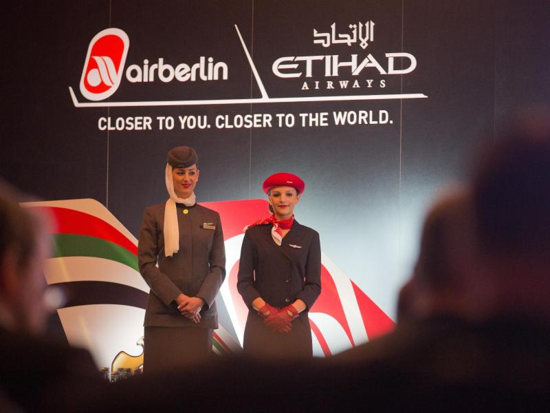 Air Berlin droht Verbot einiger Gemeinschaftsflüge mit Etihad