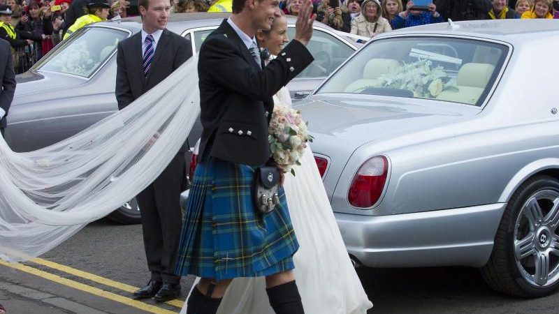 Tennisstar Andy Murray heiratet im Schottenrock