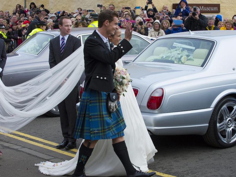 Tennisstar Andy Murray heiratet im Schottenrock