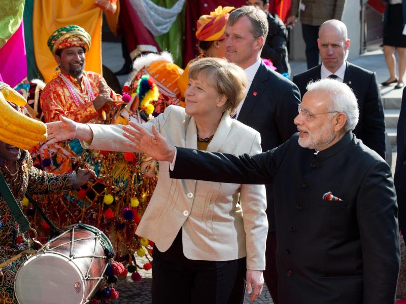 Kanzlerin eröffnet Hannover Messe mit indischem Premier