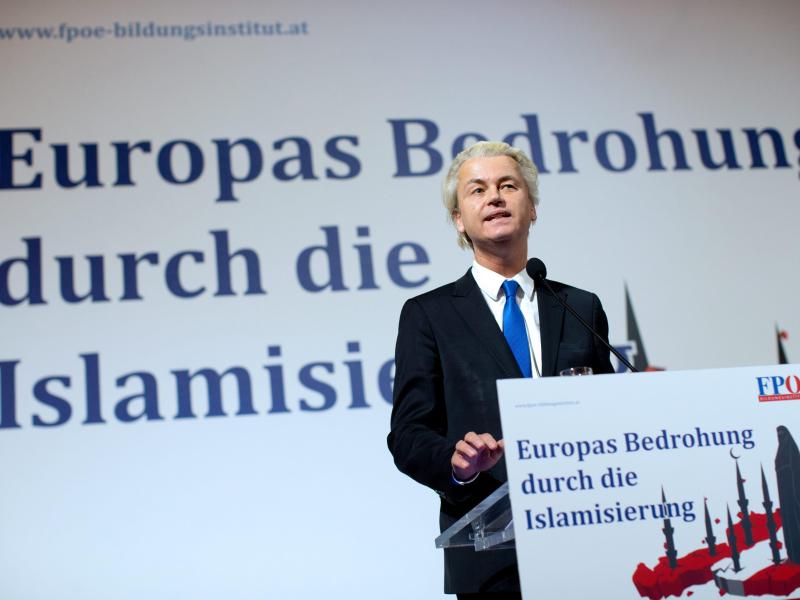 Niederländischer Rechtspopulist Wilders bei Pegida in Dresden