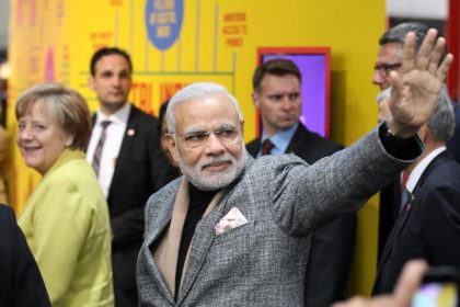 Auftakt der Hannover Messe mit Rundgang von Merkel und Modi   