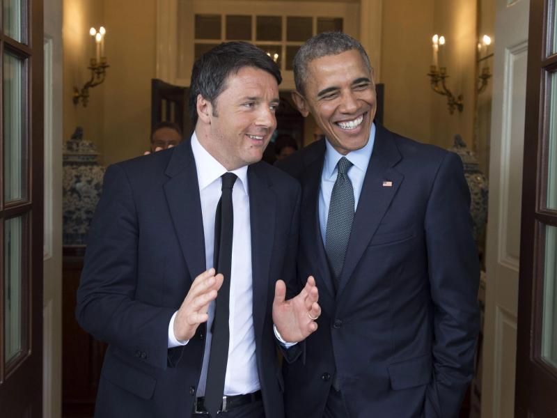 Italiens Renzi schenkt «Wein-Experten» Obama ein paar Flaschen