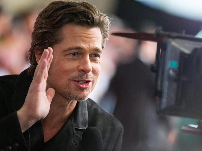 Brad Pitt mit Schramme im Gesicht