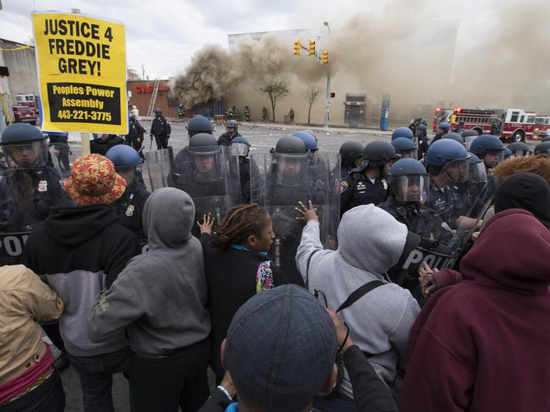 Randale und Chaos in Baltimore
