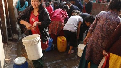 Trinkwasser-Not in Nepal