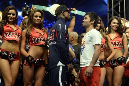 11 500 Zuschauer beim Wiegen von Mayweather und Pacquiao