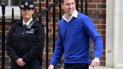 Prinz William vor Krankenhaus: «Ich bin sehr glücklich»