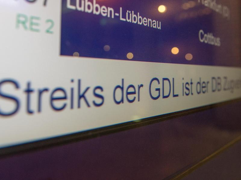 GDL kündigt sechstägigen Bahnstreik im Personenverkehr an