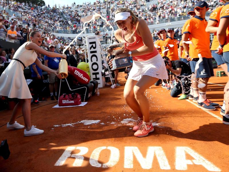 Djokovic und Scharapowa mit Triumphen in Rom