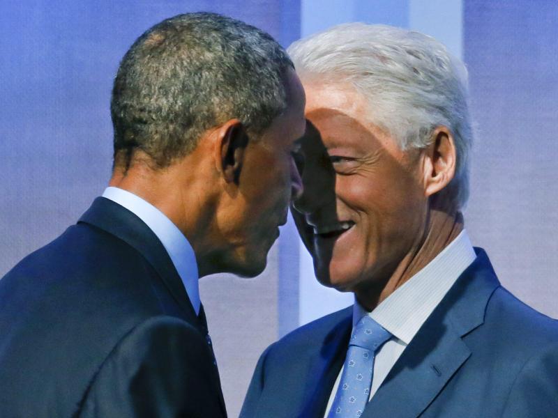 Obama witzelt über Bill Clinton als First Lady