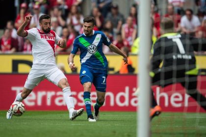 Wolfsburg rettet mit 2:2 beim 1. FC in Köln Platz zwei