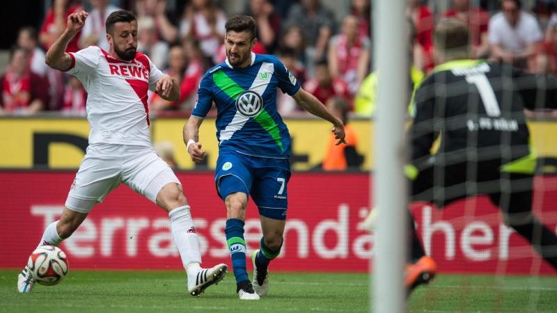 Wolfsburg rettet mit 2:2 beim 1. FC in Köln Platz zwei