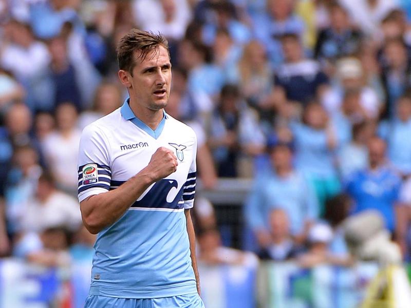 Klose kämpft mit Lazio um Rang drei