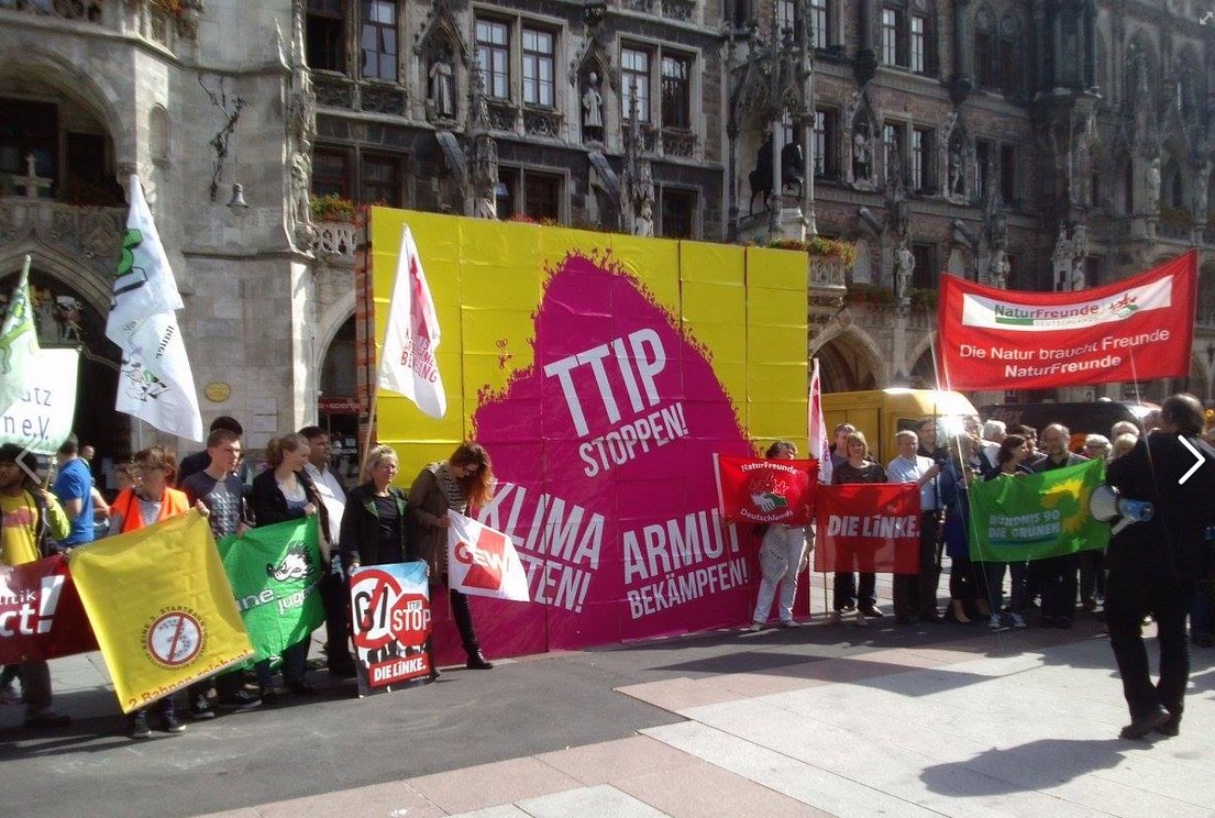 Demo gegen TTIP und weitere Proteste um G7 und Bilderberger