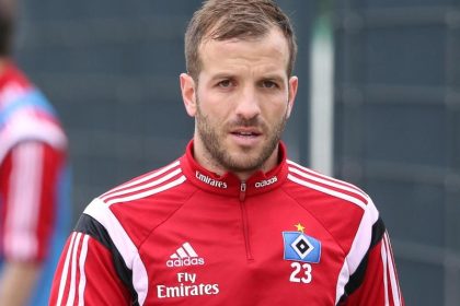 HSV mit van der Vaart, Lasogga, Olic und Ilicevic