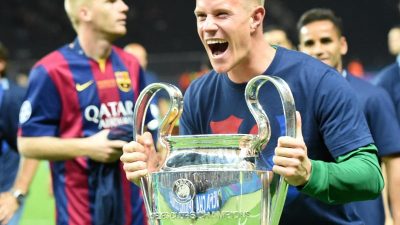 Ter Stegen genießt den Champions-League-Triumph