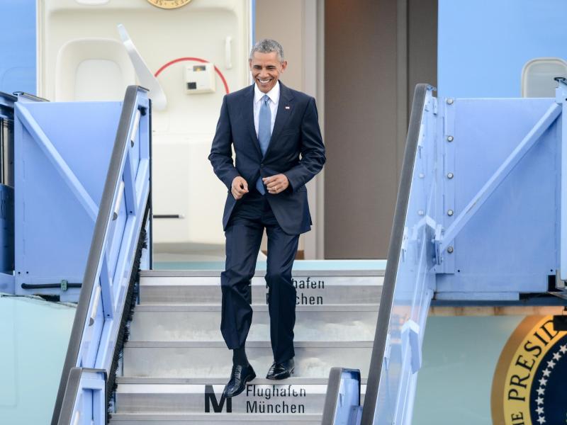 Obama zu G7-Gipfel in Bayern gelandet