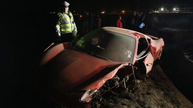 Ferrari Schrott – Vidal unter Alkohol in Unfall verwickelt