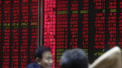 China: Shanghaier Börse stürzt wieder 7,4 Prozent ab