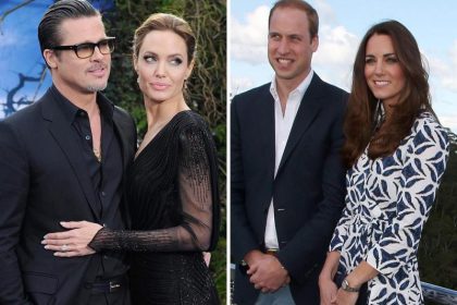 Brangelina trinken Tee mit Prinz William und Kate