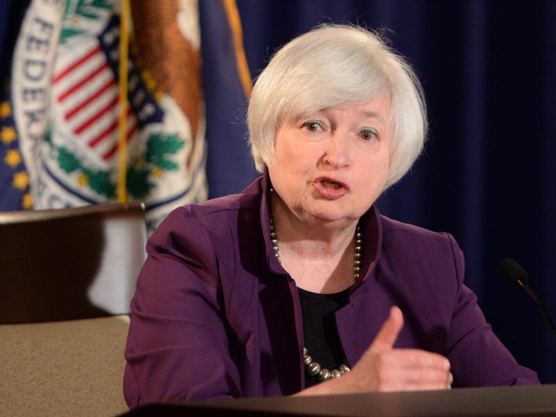 Fed-Vorsitzende erwartet erste Zinserhöhung in diesem Jahr