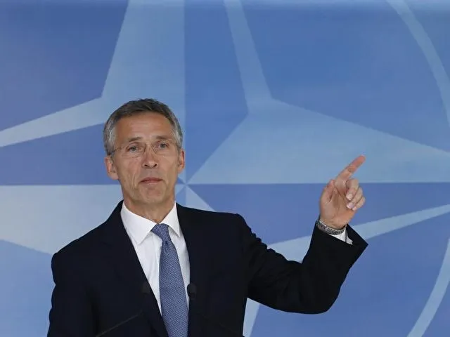 Nato-Generalsekretär Jens Stoltenberg in Brüssel. Foto: Olivier Hoslet/dpa