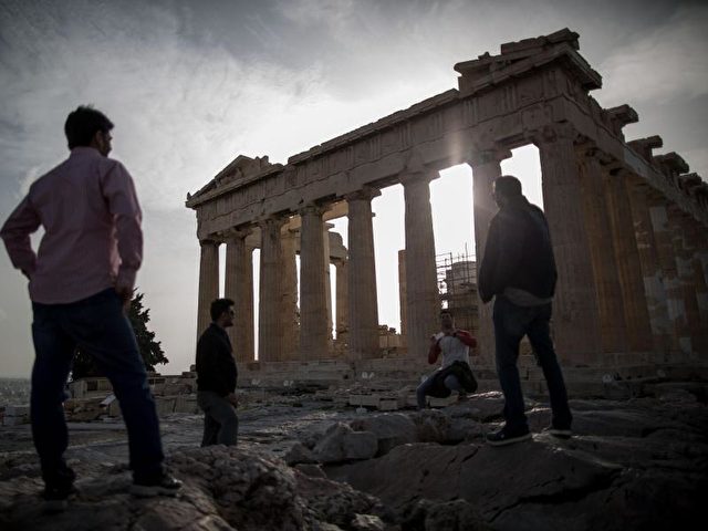 Blick auf die Akropolis in Athen.