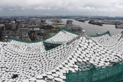 Baustelle Elbphilharmonie in der Endphase