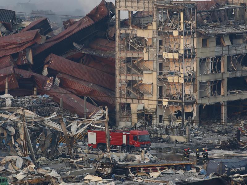 Behörden rätseln über Ursache der Explosion in Tianjin